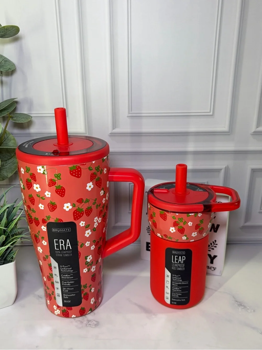 Brumate Strawberry Garden Era 30oz & Leap Bundle BNWT